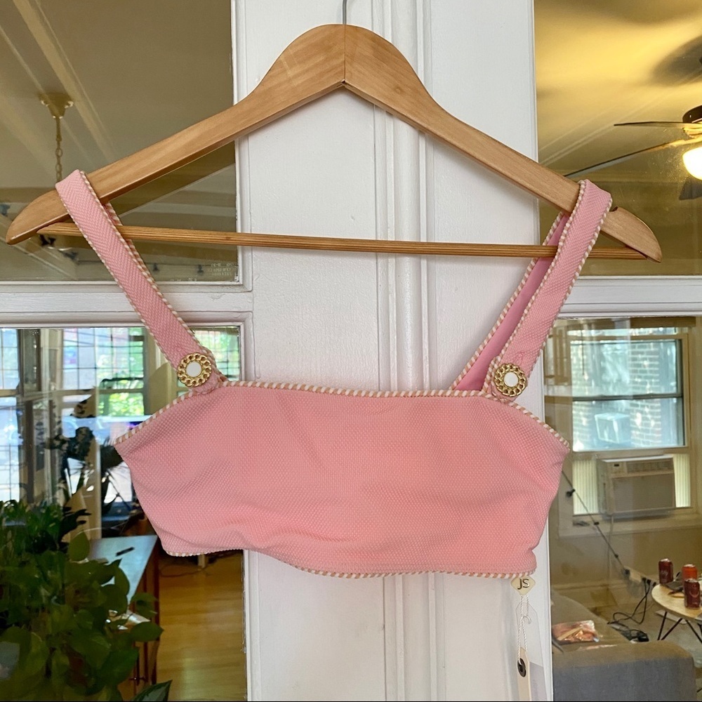 NWT Jonathan Simkhai Piped Luxe Strap Bikini - Picture 6 of 12